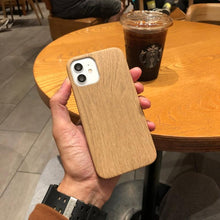 Load image into Gallery viewer, Luxury Wood Simple Phone Case For iPhone 12 11 Pro Max Mini XS X XR 7 8 Plus SE Retro New Design Natural Soft Eco-Friendly Bamboo Wood Cover Protective Phone Cover