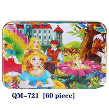 将图片加载到图库查看器,New 60 Pieces Wooden Puzzle Kids Toy Cartoon Animal Wooden Puzzles Child Early Educational Learning Toys for Christmas Gift