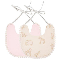 Load image into Gallery viewer, Double-deck Infant Baby Girl Boy Bib Kid Toddler Dinner Feeding Tassel Cotton Linen Burp Cloths
