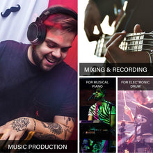 将图片加载到图库查看器,STEVVEX Wired Professional Studio Pro DJ Headphones With Microphone Over Ear HiFi Monitor Music Headset Earphone For Phone PC