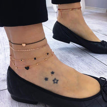 将图片加载到图库查看器,Luxury Bohemian Star Shell Ankle Bracelet Foot Jewelry Brecelet Simple Shell Anklets for Women Summer Style