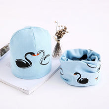 Load image into Gallery viewer, Star Print Cotton Hat And Scarf Baby Beanie Kids Caps Children's Accessories For Boys and Girls