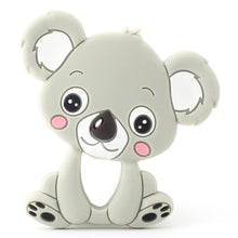 Load image into Gallery viewer, 2pcs Cartoon Baby Teether Animal Silicone Teether Raccoon Elephant Koala Giraffe Baby Teething Toys Accessories Perfect Toy For Kids