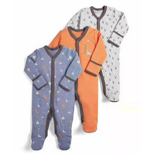 将图片加载到图库查看器,3pcs Set Baby Romper Newborn Sleep suit Flower Baby Rompers Infant Baby Clothes Long Sleeve Newborn Jumpsuits Pajamas for Kids