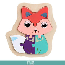将图片加载到图库查看器,Wooden Children Colorful Animal Stevvex Puzzle for Toddler Creative Puzzle Early Educational Toys for Boys and Girls 2-4