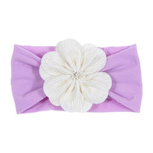 Load image into Gallery viewer, Cute 1PCS Baby Girls Lotus Flower Nylon Headband Knot Elastic Newborn Toddler Headwraps Kids Hair Accessories Gifts