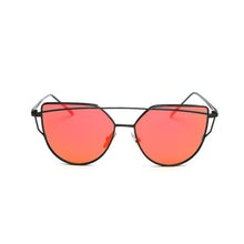 Load image into Gallery viewer, Luxury Vintage Modern Cat Eye Metal High Quality Frame With Miror Sunglasses For Women and Lady sunglasses With UV400 Protection