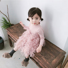 将图片加载到图库查看器,Modern Winter Flower Long Sleeve Smash Cake Baby Girls Dress For 1-5 Year Little Princess