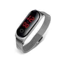 将图片加载到图库查看器,STEVVEX Men's Business Electronic Watch Simple Luxury Steel Belt Folding Buckle Sports Digital Watch For Men and woman