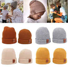 将图片加载到图库查看器,Warm Baby Winter Hat for Kids Beanie Knit Children Hats for Girls & Boys Baby Cap For Kids and Mother/Dad
