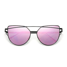 Load image into Gallery viewer, NEW Stevvex Designer Cat eye Sunglasses For Women and Ladies in Vintage Metal Reflective Glasse Mirror Retro Oculos De Sol Gafas Style With UV 400 Protection