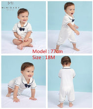 Load image into Gallery viewer, Style Summer Baby Boy girl Rompers 100% Cotton Gentleman Romper Toddler Kids Jumpsuits For Boys