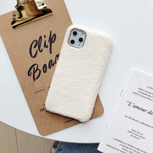 Load image into Gallery viewer, Fashion Lady Gift Case For Iphone Xs Max Xr X 11 Pro Max Se Furry Fluffy Warm Cover For Iphone 6 7 8 Plus Soft Phone Case Flexible Silicon Soft Fluffy Furry Shockproof Protective Phone Case For Iphone