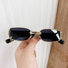 Load image into Gallery viewer, Popular Fashion Small Rectangle Women Luxury Sunglasses Brand Designer Vintage Punk Men Sunglasses Style With Shades UV400 Protection