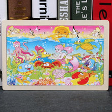 将图片加载到图库查看器,24 Slice Wood Puzzles Children Adults Vehicle Puzzles Wooden Toys Learning Education Environmental Assemble Educational Games For Kids and Babies