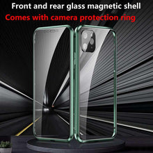 Load image into Gallery viewer, 9H Tempered Glass Camera Cover Screen Protector Metal Individual Ring For iPhone Phone Glitter Camera Lens Protector Film For iPhone 14 13 12 11 Pro Max Luminous Lens Metal Glass Protective Cover