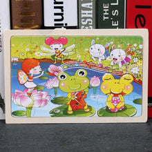 将图片加载到图库查看器,24 Slice Wood Puzzles Children Adults Vehicle Puzzles Wooden Toys Learning Education Environmental Assemble Educational Games For Kids and Babies