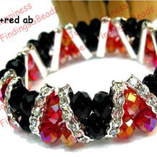 Load image into Gallery viewer, Fashion Handmade FACETED CRYSTAL GLASS ELASTIC Women's Beads Jewelry Bracelet gcb1040