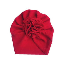 Load image into Gallery viewer, Handamde Elegant Baby Hats for Girls Big Bow Turban Hat Newborn Baby Beanie Cap Solid Color Style