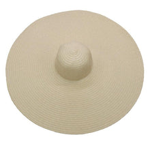 Load image into Gallery viewer, Women Oversized Foldable Summer Large Wide Hat Beach Straw Hat Cute Sun Cap Retro Foldable Handmade Big Hats Ladies UV Protection Hat Vintage Summer Sun Beach Hats