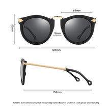 Load image into Gallery viewer, PARZIN Sunglasses Women Retro Round Sun Glasses Female Anti-UV400 Party Polarized Glasses With Original Case Gafas De Sol 9231
