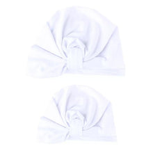 Load image into Gallery viewer, Modern Mom&Baby Turban Mother Baby Hat Headbands Mom Daughter Bow Knot Caps Print Solid Parent-Child Hair Accessories