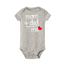 将图片加载到图库查看器,Modern Newborn Toddler Baby Boy Girl Dad +Mom Outfit Costume Romper Short Sleeve Clothes Jumpszuit for Baby Girl and Baby Boys