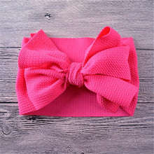Load image into Gallery viewer, Newborn Large Bow Headwrap for Baby Girl Fabric Messy Bow Headband Turban Bowknot Tie
