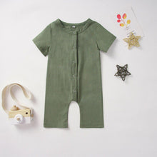将图片加载到图库查看器,Newborn Infant Baby Boy Girls Unisex Button Romper Jumpsuit Playsuit Sunsuit Clothes For Girls And Boys