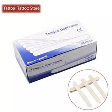 将图片加载到图库查看器,50pc 100pcs/lot Disposable Wooden Waxing Wax Tongue Depressors Sterilized Individually Paper Packing Tattoo Accessories Supplies