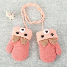 Load image into Gallery viewer, New Fashion Children Winter Hats Baby Kids Girl Solid Knitted Beanies Caps Hair thick ball And Modern Gloves