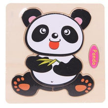 将图片加载到图库查看器,Baby Toys Wooden 3D Puzzle Cartoon Animal Intelligence Kids Educational Brain Teaser Children Tangram Shapes Learning