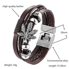 将图片加载到图库查看器,Trendy Modern Jewelry Leather Bracelet Men Braided Multilayer Anchor Bracelets Ladies Rope Chain for Male Jewelry Classic Style
