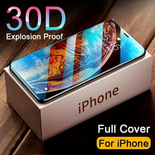 将图片加载到图库查看器,30d Full Cover Tempered Glass On For Iphone 11 12 13 14 Pro Max Screen Protector Protective Glass On Iphone 11 X Xr Xs Max Glass Full Coverage No Lifted Edges For Iphone