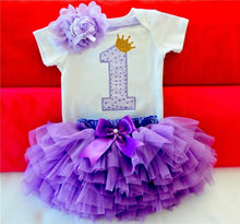 将图片加载到图库查看器,New 1st Birthday Tutu Baby Infant Christening Cake Dresses for Party Kids 1 Year Baby Girl For Birthday Party