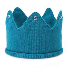 将图片加载到图库查看器,Modern Luxury New Trend Baby Hat Girls and Boys Crown Knitted Cap Toddler Empty Top Hats Newborn Design Woolen Yarn Bonnet For Kids