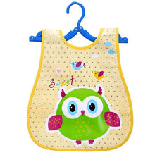Load image into Gallery viewer, Fashion Printed Adjustable Animal Plastic Waterproof Lunch Feeding Bibs Feeding Cloth for Children In Modern Design