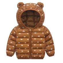 将图片加载到图库查看器,Designer Luxury Elegant New Winter Baby Outerwear Hooded Printed Cotton Padded Jacket and Coats For Babies and Girls Kids