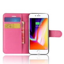 Load image into Gallery viewer, Phone Case For IPHONE 7 8 Plus Wallet Case Flip Leather Back Cover For IPHONE7 IPHONE8 IPHONE 7plus 8plus Simple Case Foldable Case Leather Case Flip Phone Cover Case
