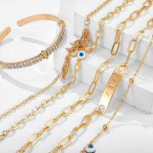 将图片加载到图库查看器,Bohemian Gold Tassel Bracelets For Women Summer Shell Clear Crystal Stone Luxury Jewelry