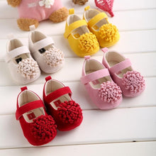 将图片加载到图库查看器,Candy Colors Newborn Baby Prewalker Princess Girl Crib Big Flower Soft Bottom Anti-slip Shoes Footwear Shoes