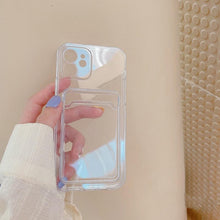 Load image into Gallery viewer, Transparent Mobile Phone Case For iPhone 11 12 13 14Mini case For iphone 11 Pro X XS Max XR 7 8 Plus SE Case Cover Soft Silicone Wallet Card Holder