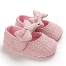将图片加载到图库查看器,Baby Girls First Walkers Bow Knot Solid Soft Shoe Footwear For Baby Girl Breathable Shoes
