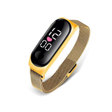 将图片加载到图库查看器,STEVVEX Men's Business Electronic Watch Simple Luxury Steel Belt Folding Buckle Sports Digital Watch For Men and woman