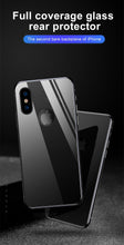Load image into Gallery viewer, Back 9H Tempered Glass For iPhone 14 Plus 13 12 mini 11 Pro X XR XS Max Rear Screen Protector Protective Film Gold Black White Anti Scratch Edge to Edge Coverage Back Glass for iPhone