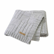 Load image into Gallery viewer, Baby Blanket Knitted Newborn Swaddle Wrap Blankets Super Soft Toddler Infant Bedding Quilt For Bed Sofa Basket Stroller