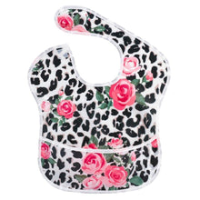 Load image into Gallery viewer, Waterproof Baby Bibs Polyester TPU Feeding Bibs Washable Baby Bibs with Food Catcher For Kids