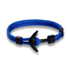 将图片加载到图库查看器,Stainless Steel Anchor Bracelets Luxury For Men Nautical Survival Rope Chain Paracord Bracelet Male Wrap Metal Sport Hooks
