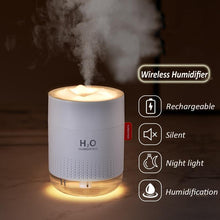将图片加载到图库查看器,Wireless Air Humidifier USB Portbale Aroma Diffuser 2000mAh Battery Rechargeable Umidificador Essential Oil Humidificador Mist Maker