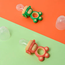 将图片加载到图库查看器,Modern Rotary Seal Non Slip Home Safe Baby Fruit Feeder Pacifier Fresh Food Bite Bag Soft Silicone Teething Toy For baby and Kids